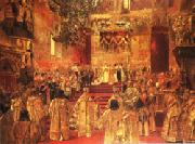Henri Gervex The Coronation  of Nicholas II Spain oil painting artist